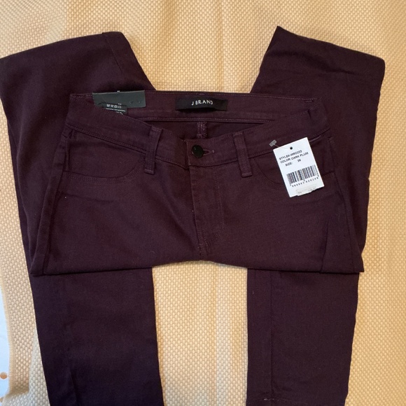 J BRAND NWT Dark Plum Skinny Jeans Sz 26 - Picture 2 of 11